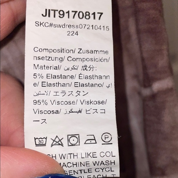 SHEIN Tan and Brown Tie-Dye Bodycon Dress - Picture 6 of 6